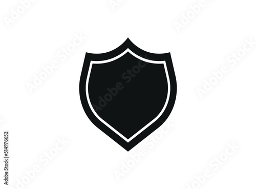 Shield icon vector. Safe and protect logo.