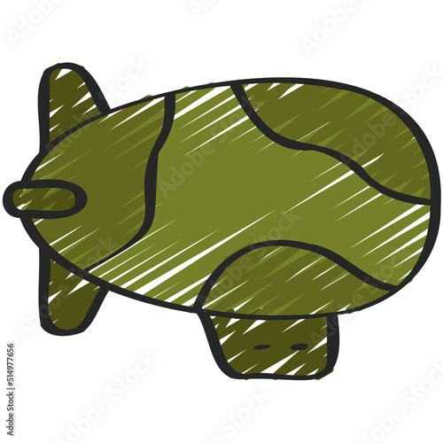 Military Blimp Icon