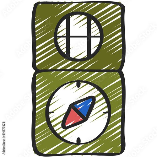 Tactical Compass Icon
