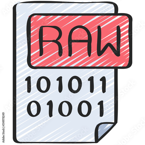 Raw Data File Icon