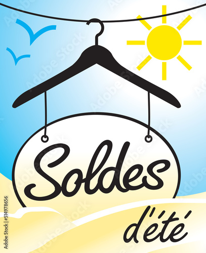 AFFICHE SOLDES ETE