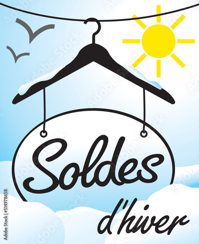 AFFICHE SOLDES HIVER