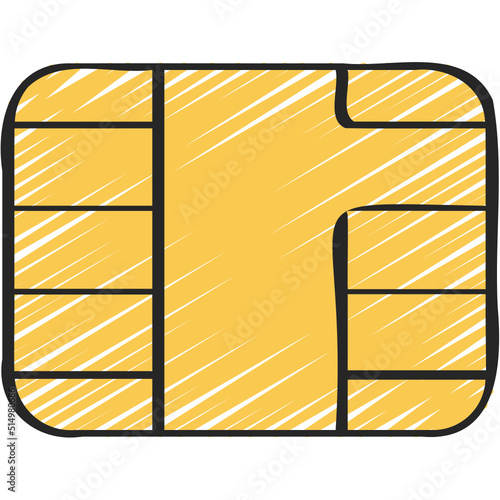 Credit Card Chip Icon