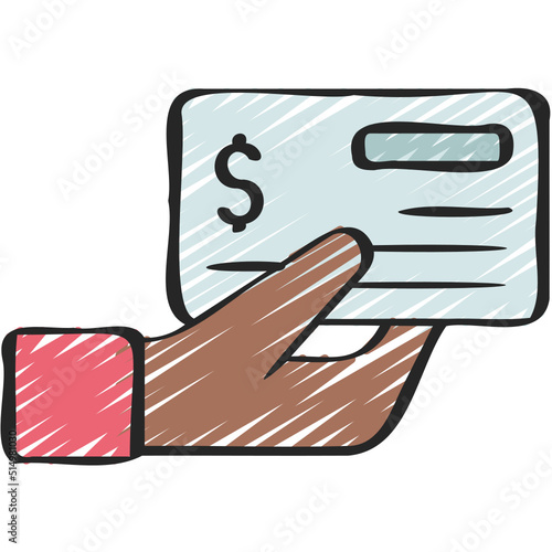 Pay With Cheque Icon