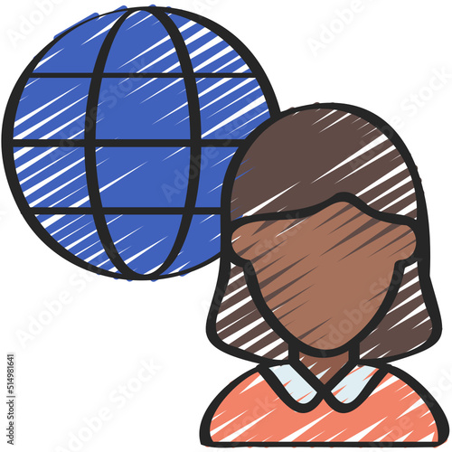 Internet Worker Icon