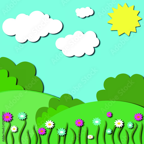 Summer background. Vector background.