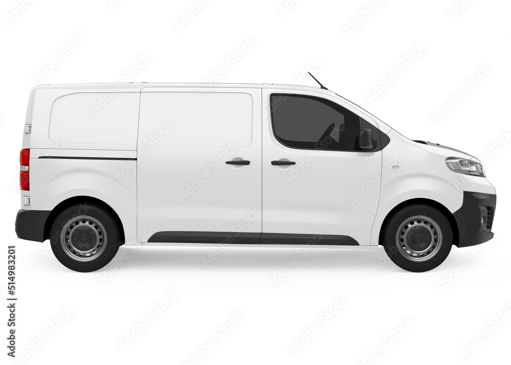 Delivery Van Isolated