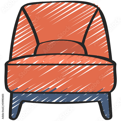 Cusioned Chair Icon