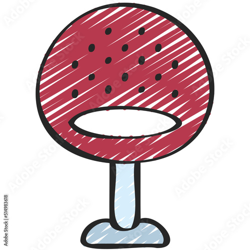 Egg Modern Stool Icon