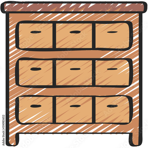 Chest Of Drawers Icon