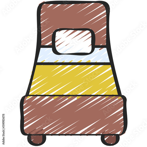 Single Bed Icon