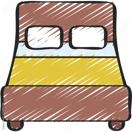 Double Bed Icon
