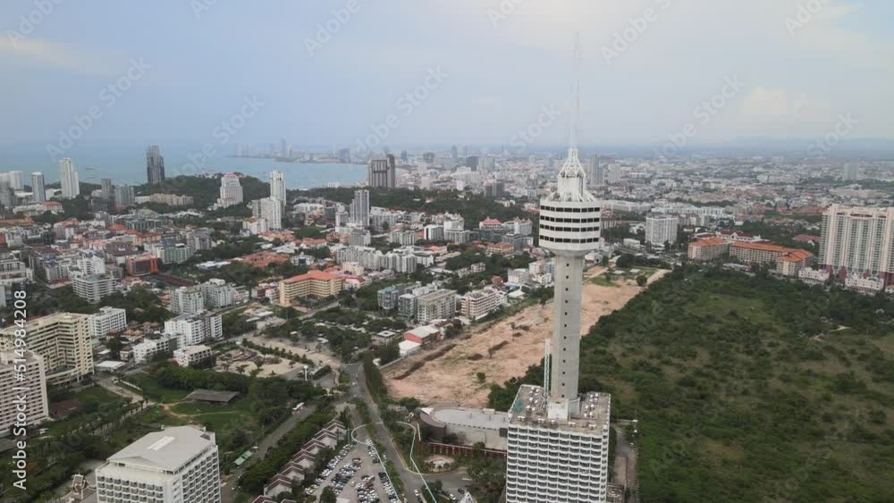 Aerial views of Pattaya City in Thailand Aerial views of Pattaya City in Thailand