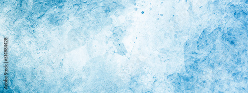 Obraz na płótnie White and blue color frozen ice surface design abstract background. blue and white watercolor paint splash or blotch, blue watercolor vector background. Abstract hand paint square stain backdrop. w salonie