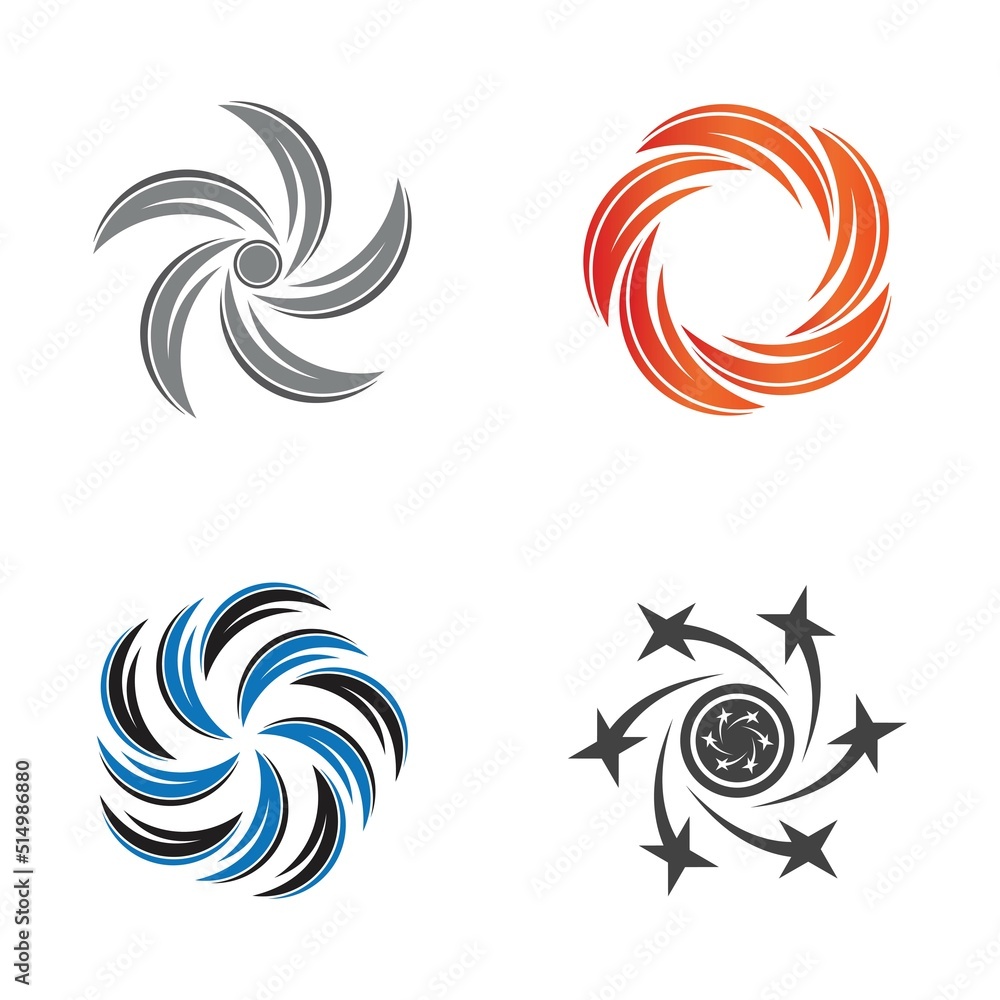 Fototapeta premium vortex vector illustration icon