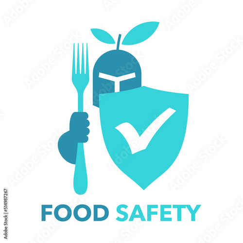 Food safety - knight with fork instead of sword