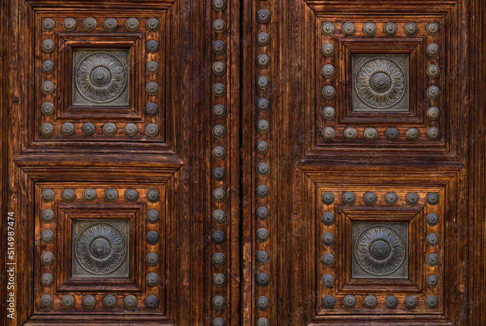 Detail of wooden door. Granada, Spain Detail of wooden door. Granada, Spain