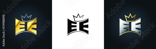 EE Creative Innovative Initial Letter Logo Design Minimal Icon