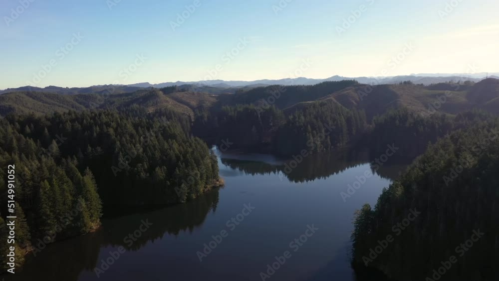 Eel Lake in Southern Oregon, aerial. Eel Lake in Southern Oregon, aerial.