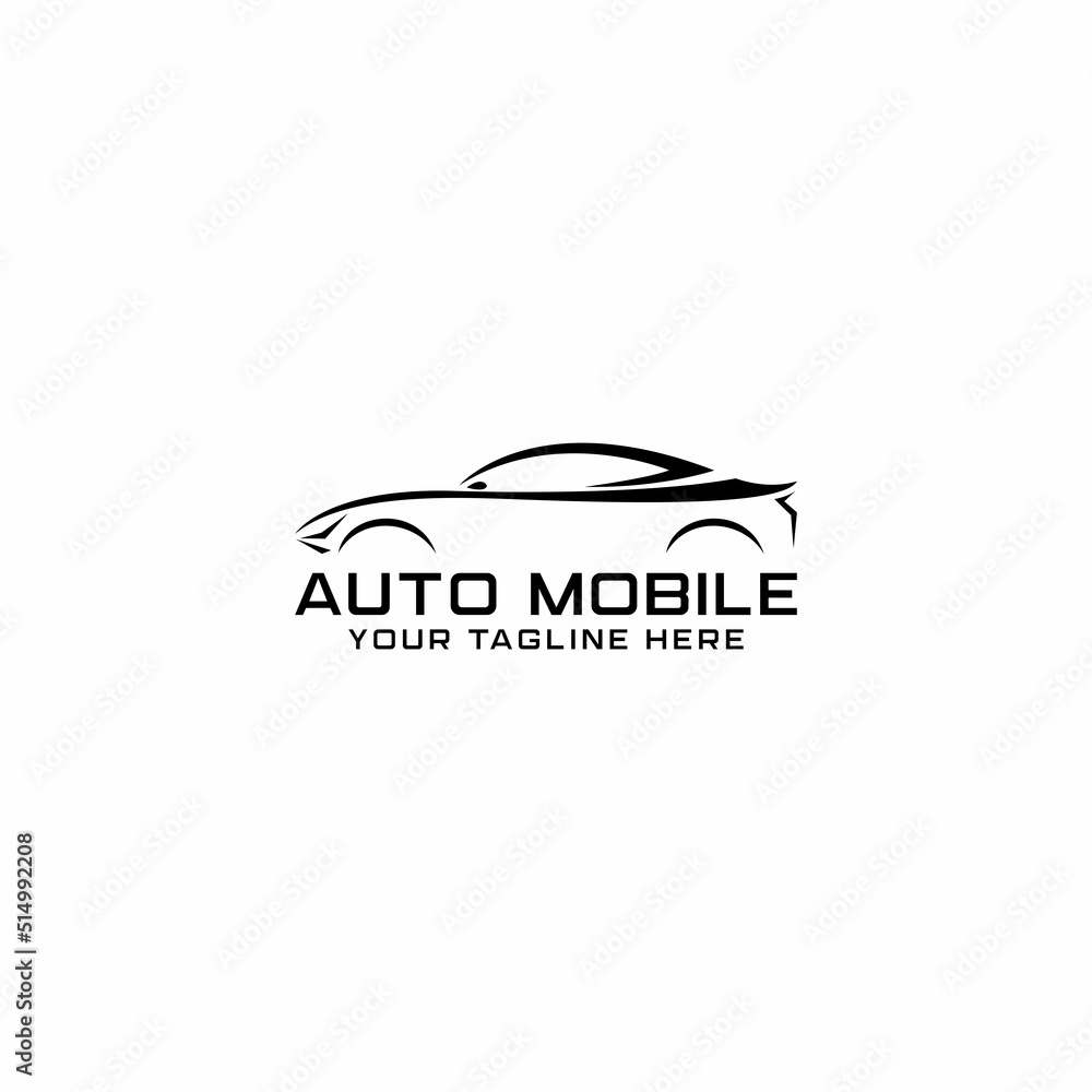 Auto speed car racing logo, automotive logo concept Auto speed car racing logo, automotive logo concept