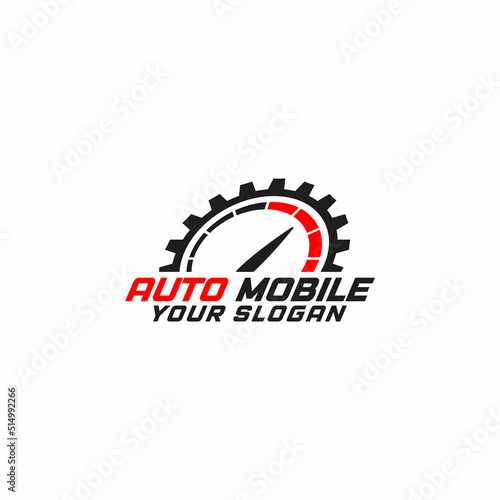 Automotive logo design for auto shop or auto repair also showroom shop