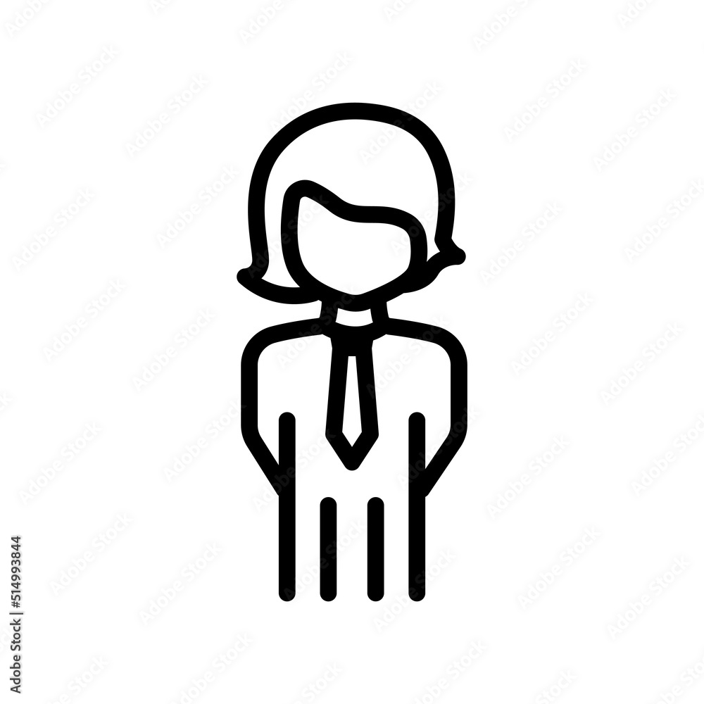 Businessman icon, people. Suitable for entrepreneur icon, business. line icon style. Simple design editable Businessman icon, people. Suitable for entrepreneur icon, business. line icon style. Simple design editable