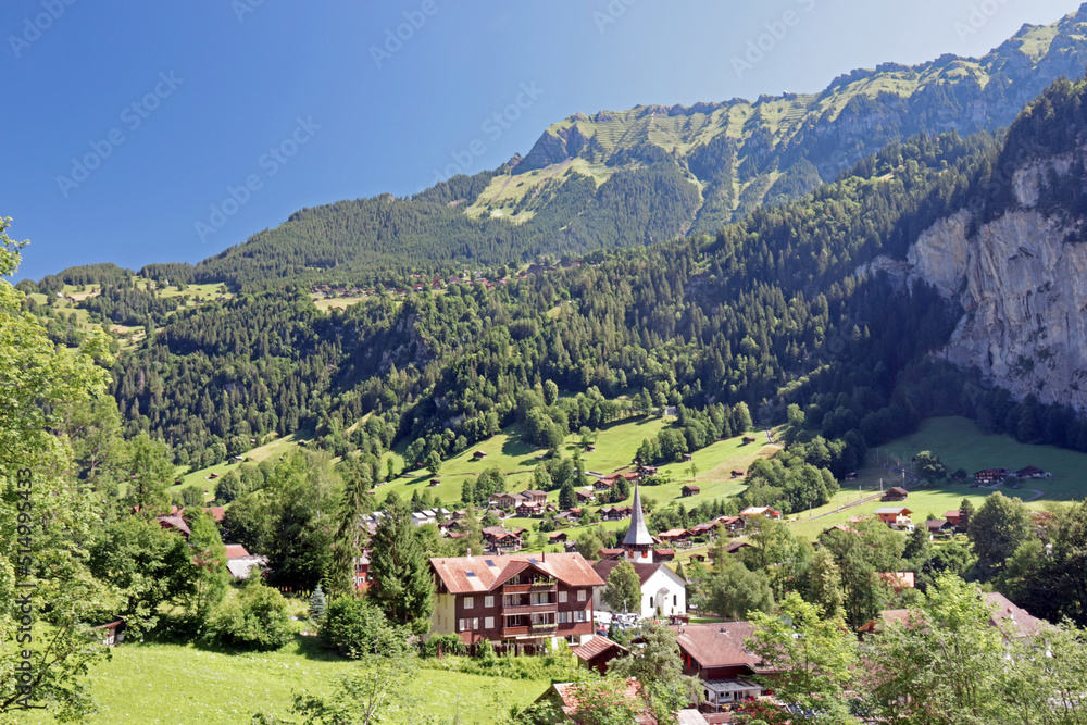 Lauterbrunnental, Alpen, Berner Oberland, Schweiz Lauterbrunnental, Alpen, Berner Oberland, Schweiz