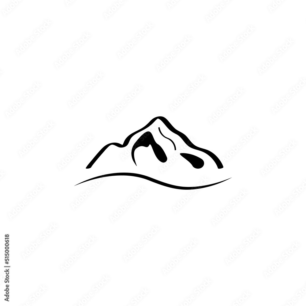 mountains icon logo vector illustration mountains icon logo vector illustration