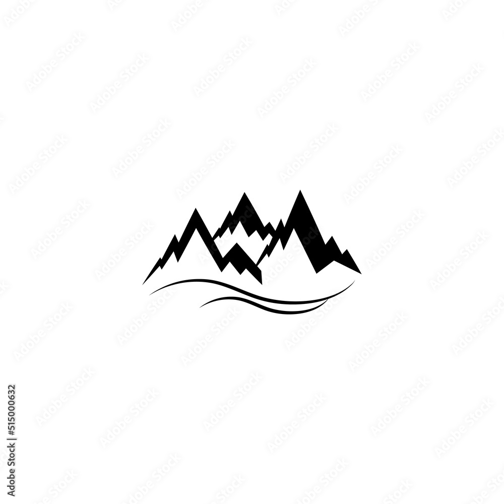 mountains icon logo vector illustration mountains icon logo vector illustration