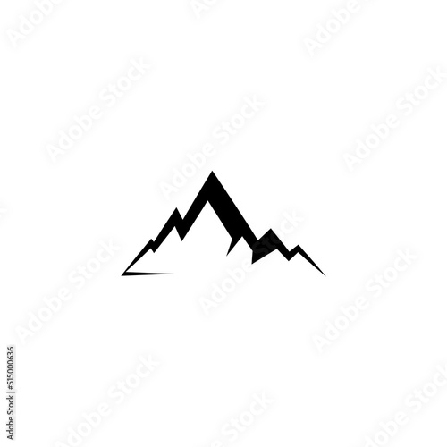 mountains icon logo vector illustration