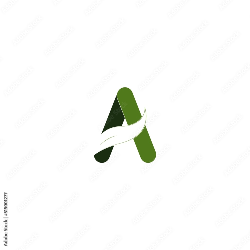 letter A logo vector illustration design