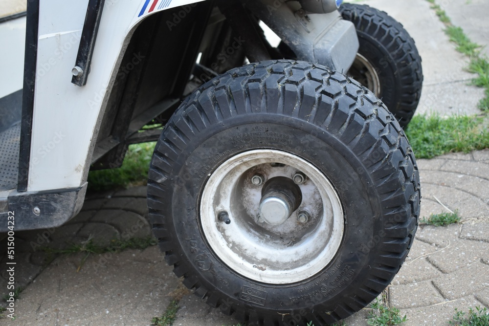 Tire on a Golf Cart