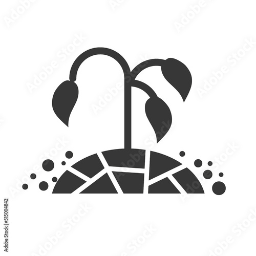 Canvas-taulu drought icon isolated sign symbol vector illustration