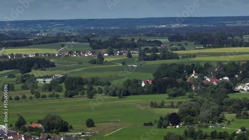 Drohnenvideo: Schmuttertal bei Diedorf in Schwaben