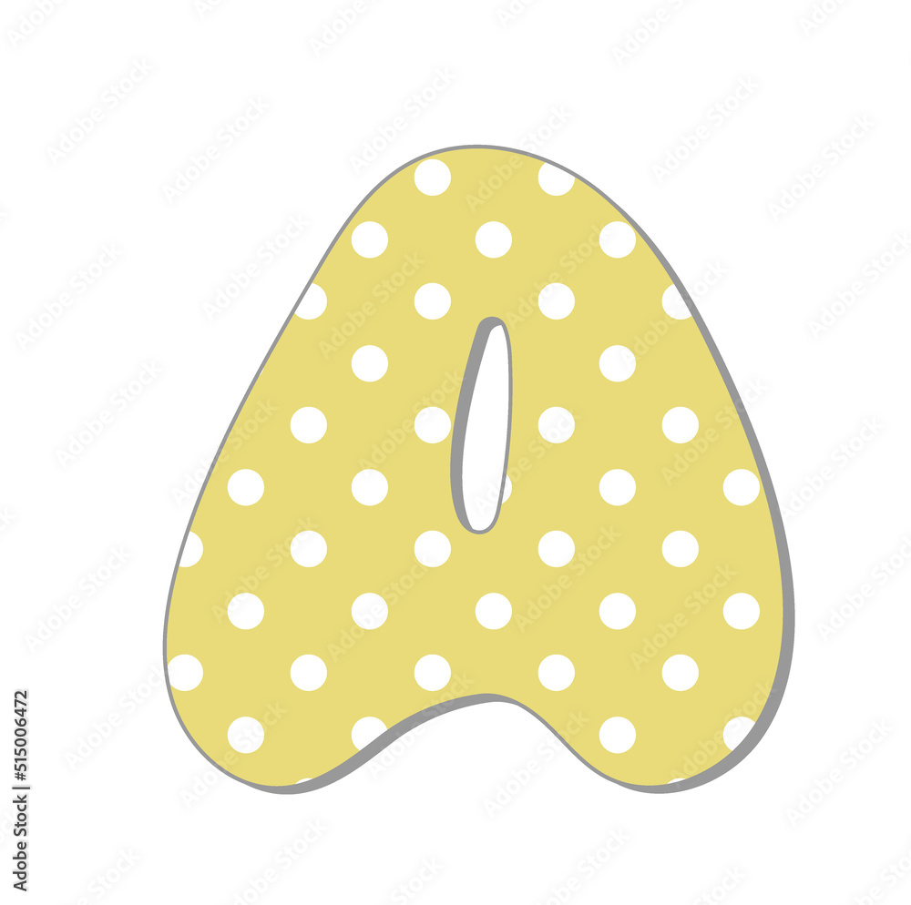 Polka dot letter.Pastel polka dots font. Hand drawn letter design for scrapbooks, albums, crafts and back to school projects. Polka dot letter.Pastel polka dots font. Hand drawn letter design for scrapbooks, albums, crafts and back to school projects.