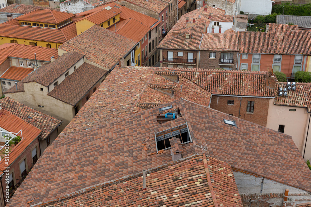 view of the town of Santo Domingo de la Calzada, Spain