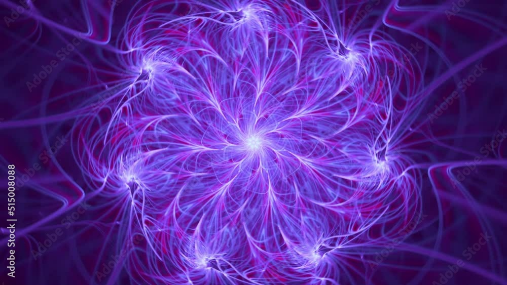 Flower fractal star rebirth - seamless looping spirals abstract background, relaxing meditative spiritual fusion, intricate kaleidoscope mandala, sacred colorful imagination geometry.