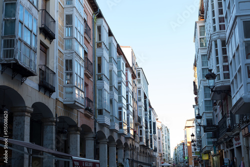 Details of streets of the city of Burgos, Spain