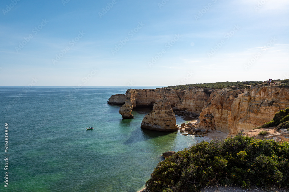 Beautiful Playa de la Marina.in the Algarve in Portugal Beautiful Playa de la Marina.in the Algarve in Portugal