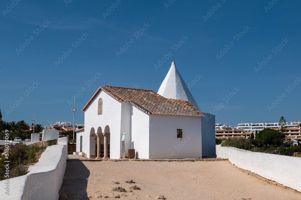 Chapel Nossa Senhora da Rocha in Porches, Algarve on Portugal