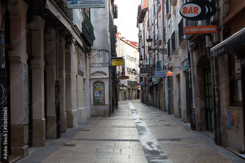 Streets of the city of Burgos, Castilla Leon, Spain