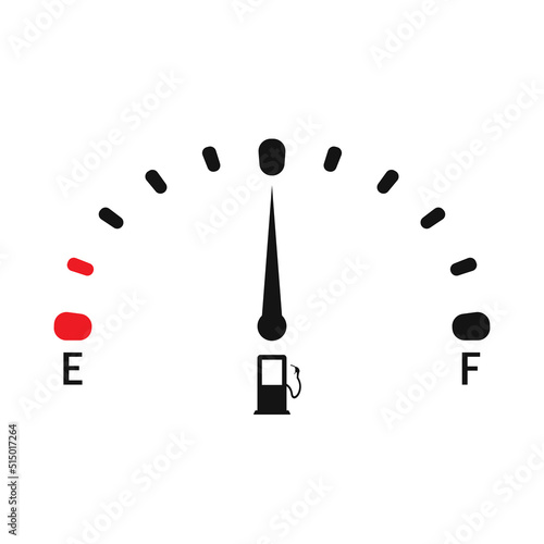 Fuel arrow. fuel arrow in the middle. Vector illustration. stock image. 