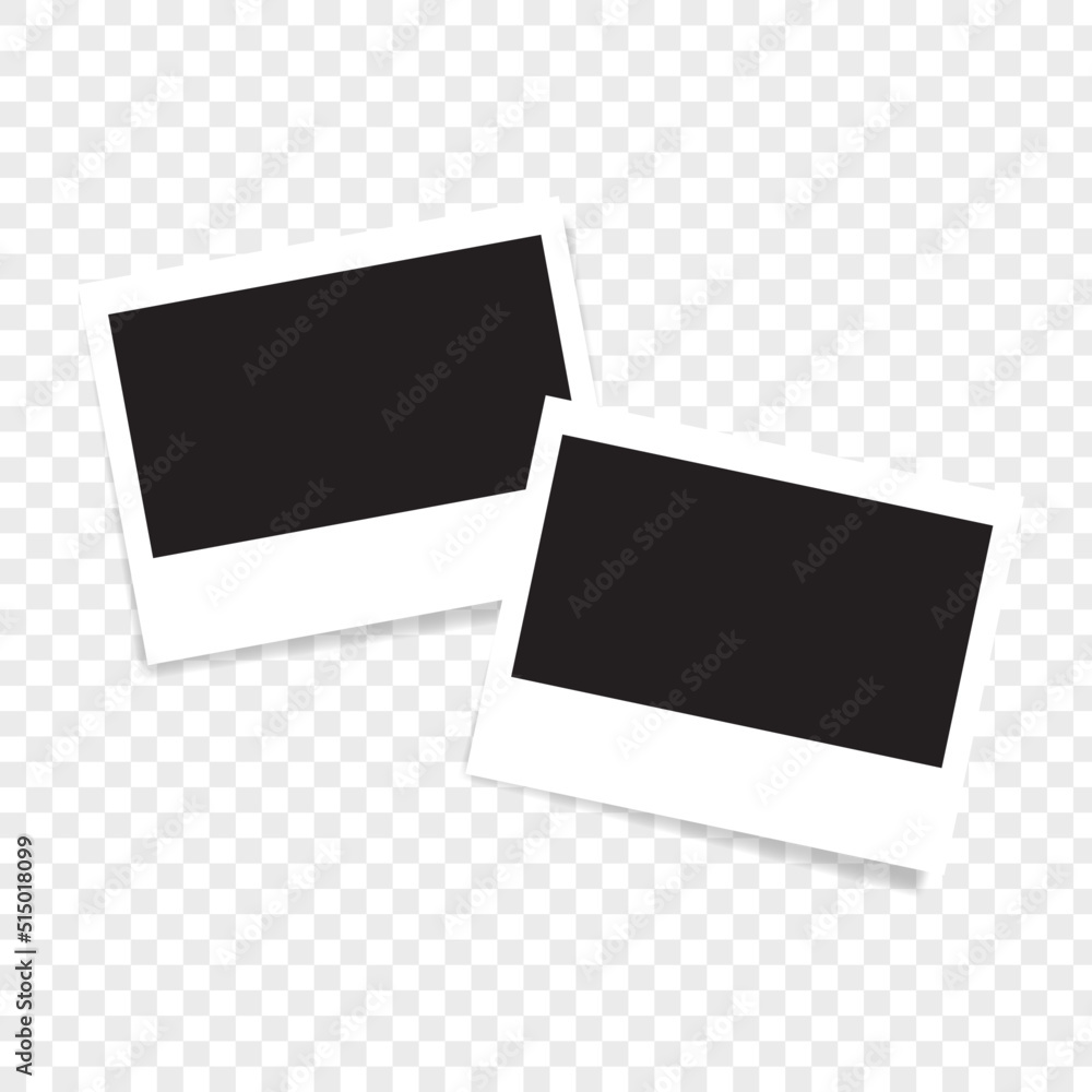 Empty photo frame with shadows for stock Empty photo frame with shadows for stock