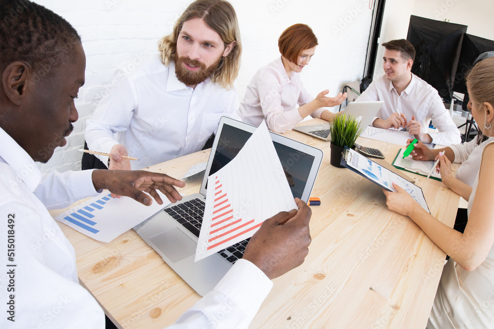 Fototapeta premium Teamwork Brainstorming Meeting Concept