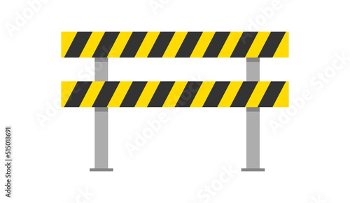 fence striped tape. Vector illustration. stock image.
