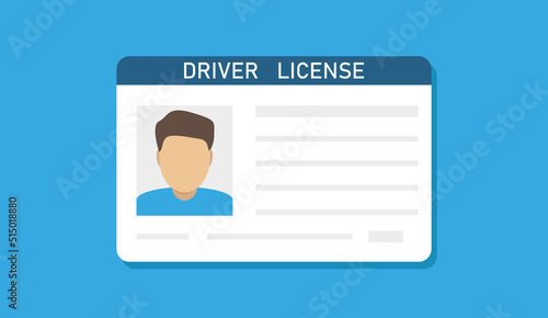 driver license. Personal data security. Id card design template design. Vector illustration. stock image.