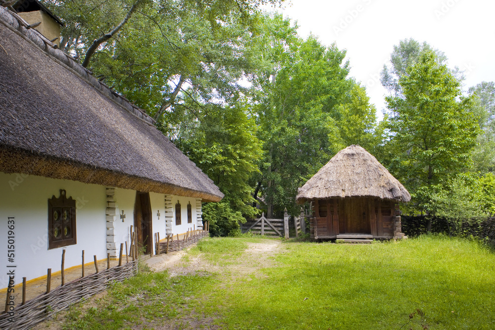 Traditional Ukrainian house of the 17-18th century in Cossack village (museum) Mamaeva Sloboda in Kyiv, Ukraine
Traditional Ukrainian house of the 17-18th century in Cossack village (museum) Mamaeva Sloboda in Kyiv, Ukraine
