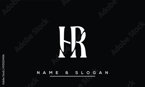 HR,  RH,  H,  R   Abstract  Letters  Logo  Monogram