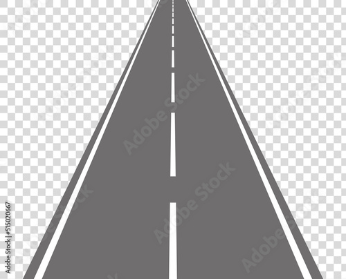 straight road for concept design. Vector illustration. stock image.