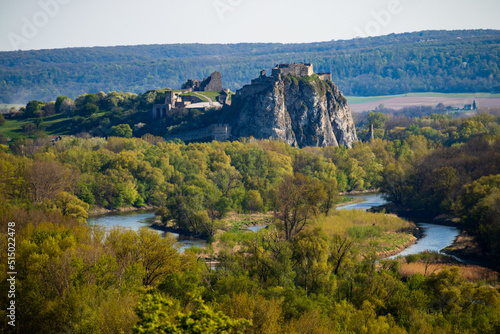 Devin Castle Fortified Walls Rocks Danubia photo